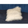 Luxury Cream Shaggy Deluxe Faux Fur Cushion Cover - Handmade - Sofa Pillow Case