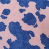Cobalt,Blossom Multicoloured Faux Fur Fabric - AC 356 / YF54