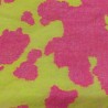 Flo Yellow/Cerise Multicoloured Faux Fur Fabric - AC 356 / YF54