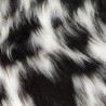 White, Black Multicoloured Faux Fur Fabric - AC 356 / YF54