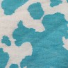 Turquoise,White Multicoloured Faux Fur Fabric - AC 356 / YF54