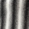 Black,White Stripe Multicoloured Faux Fur Fabric - AC 356 / YF54