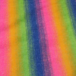 Rainbow Multicoloured Faux Fur Fabric - AC 356 / YF54