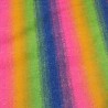 Rainbow Multicoloured Faux Fur Fabric - AC 356 / YF54