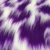 Purple,White Multicoloured Faux Fur Fabric - AC 356 / YF54