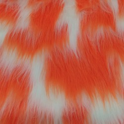 Tango,White Multicoloured Faux Fur Fabric - AC 356 / YF54