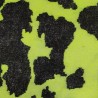 Flo Yellow/Black Multicoloured Faux Fur Fabric - AC 356 / YF54