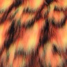 Black Flavine Tango Multicoloured Faux Fur Fabric
