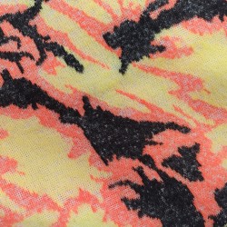 Black Flavine Tango Multicoloured Faux Fur Fabric