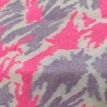 Lilac,White,Cerise Multicoloured Faux Fur Fabric - AC 356 / YF54