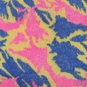 Cerise,Flavine,Cobalt Multicoloured Faux Fur Fabric - AC 356 / YF54