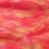 Flavine Tango Cerise Multicoloured Faux Fur Fabric