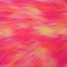 Flavine Tango Cerise Multicoloured Faux Fur Fabric