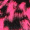 Cerise Black Cow Multicoloured Faux Fur Fabric - AC 356 / YF54