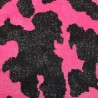 Cerise Black Cow Multicoloured Faux Fur Fabric - AC 356 / YF54