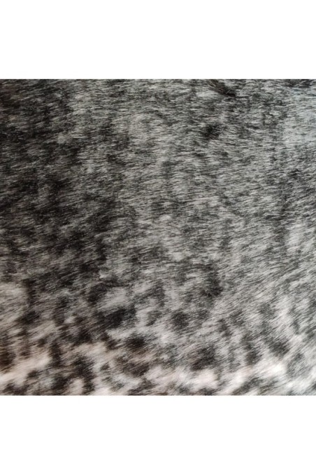 Grey Ocelot Luxury Faux Fur Fabric - AC 435