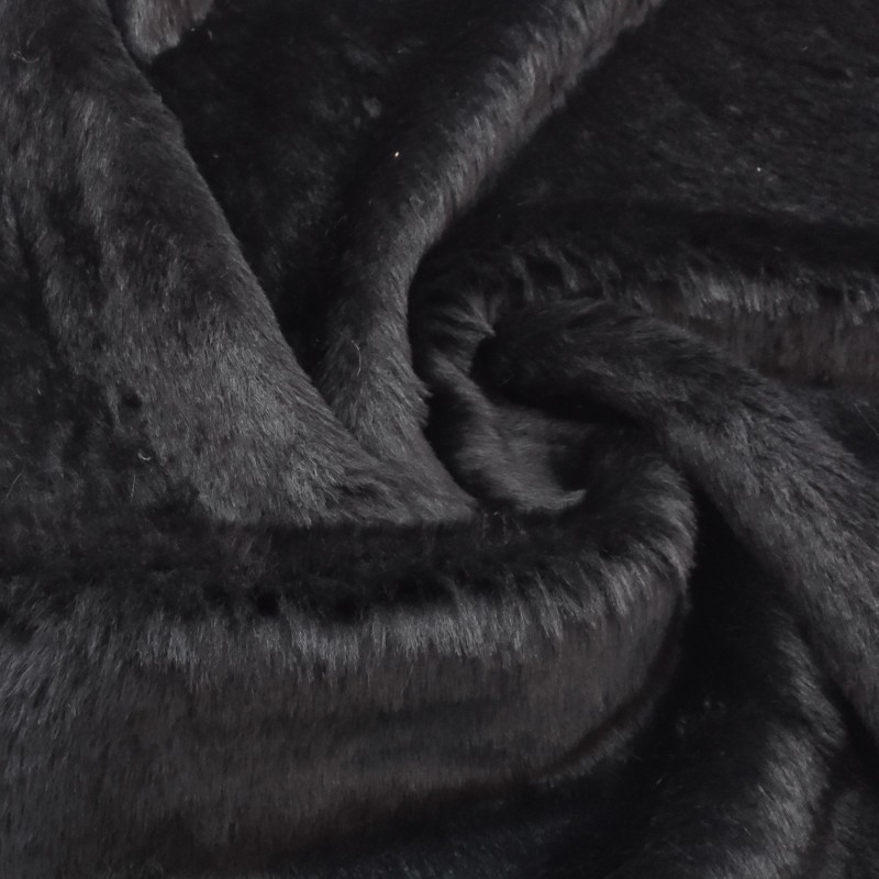Dark Navy Faux Fur Fabric - AC 435