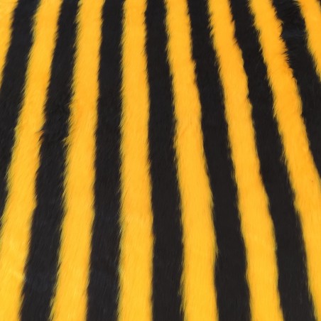 Bumble Bee Jacquard Fur Fabric - R2 Quality