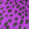 Purple Lady Bird Jacquard Fur Fabric - R2 Quality