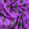 Purple Lady Bird Jacquard Fur Fabric - R2 Quality