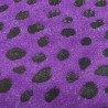 Purple Lady Bird Jacquard Fur Fabric - R2 Quality