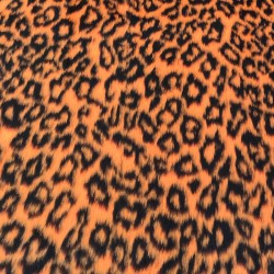 Tango Leopard Jacquard Fur Fabric - R2 Quality
