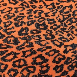Tango Leopard Jacquard Fur Fabric - R2 Quality