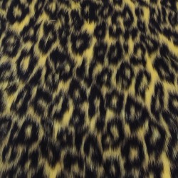 Flavine Leopard Jacquard Fur Fabric - R2 Quality
