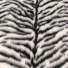 White Tiger Jacquard Fur Fabric - R2 Quality
