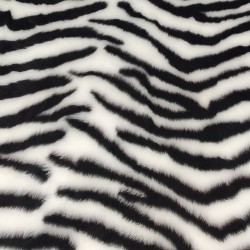 Zebra Jacquard Fur Fabric - R2 Quality