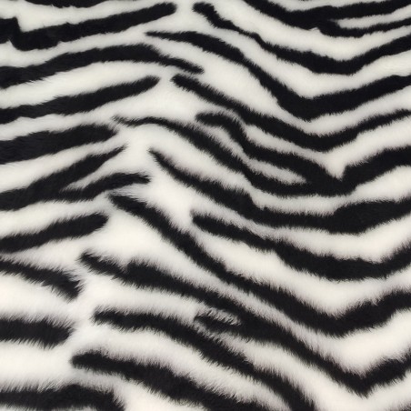 Zebra Jacquard Fur Fabric - R2 Quality