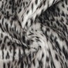 Snow Cheetah Jacquard Fur Fabric - R2 Quality