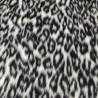 Snow Leopard Jacquard Fur Fabric - R2 Quality