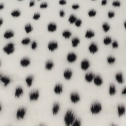 Dalmatian Jacquard Fur Fabric - R2 Quality
