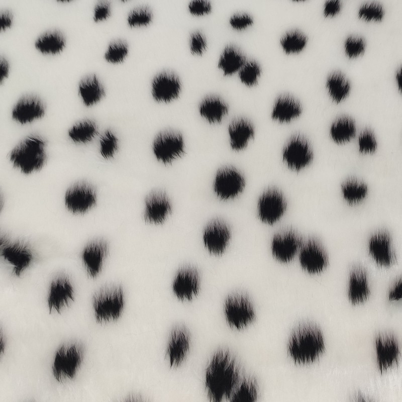 Dalmatian Jacquard Fur Fabric - R2 Quality