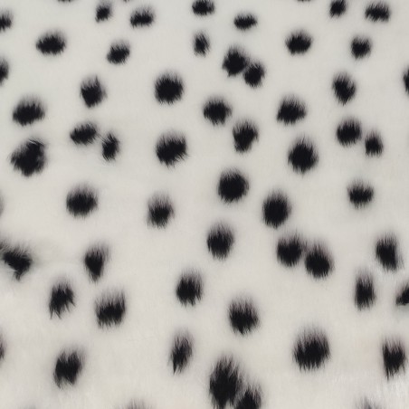 Dalmatian Jacquard Fur Fabric - R2 Quality