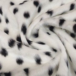 Dalmatian Jacquard Fur Fabric - R2 Quality