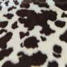 Brown Cow Jacquard Fur Fabric - R2 Quality