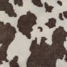 Brown Cow Jacquard Fur Fabric - R2 Quality