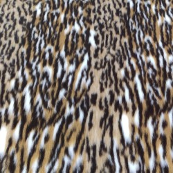 Ocelot Jacquard Fur Fabric - R2 Quality