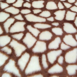 Giraffe Jacquard Fur Fabric - R2 Quality