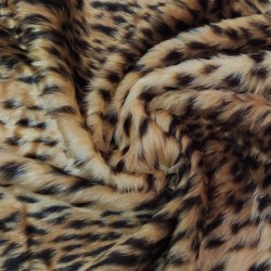 Cheetah Jacquard Fur Fabric - R2 Quality