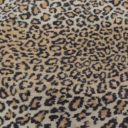 Baby Leopard Jacquard Fur Fabric - R2 Quality