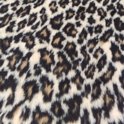 Leopard Jacquard Fur Fabric - R2 Quality