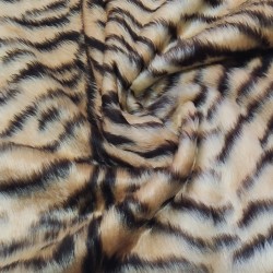 Tiger Jacquard Fur Fabric - R2 Quality