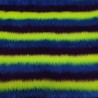 Purple/Cobalt/Flavine Stripe Jacquard Fur Fabric - R2 Quality