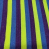 Purple/Cobalt/Flavine Stripe Jacquard Fur Fabric - R2 Quality