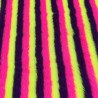 Purple/Flavine/Cerise Stripe Jacquard Fur Fabric - R2 Quality