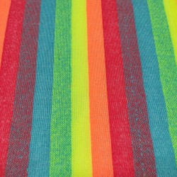 Rainbow Stripe Jacquard Fur Fabric - R2 Quality