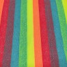 Rainbow Stripe Jacquard Fur Fabric - R2 Quality